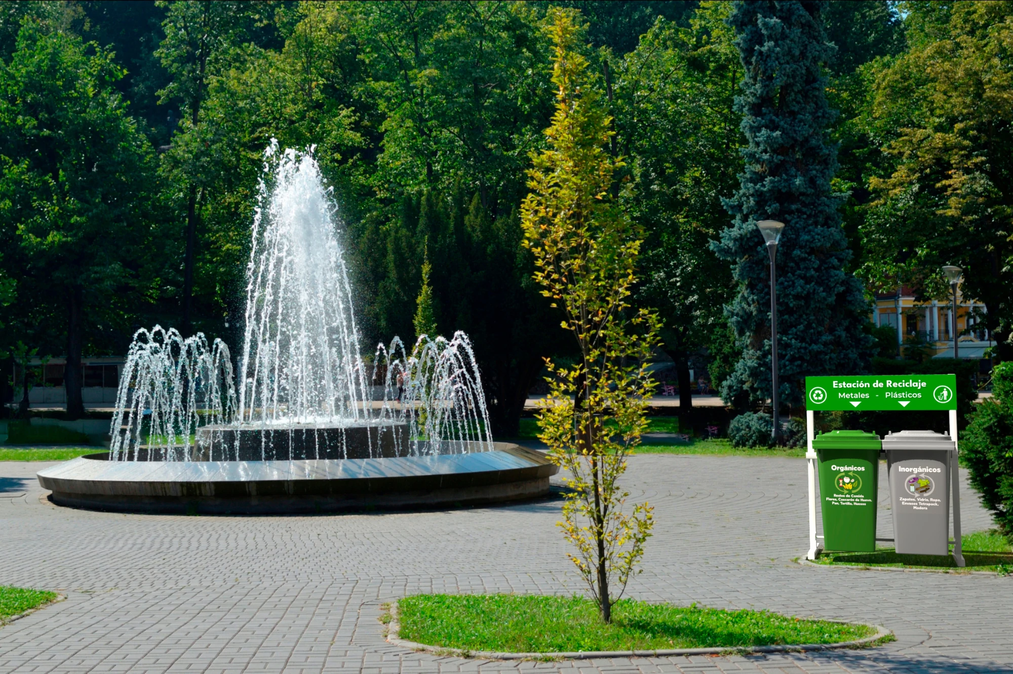 Contenedores de reciclaje